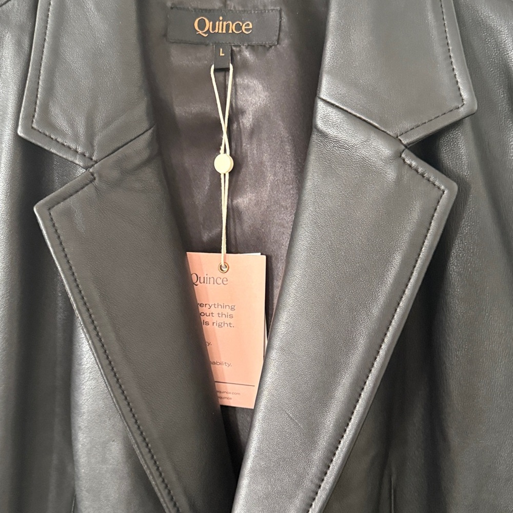 Quince Black Leather Blazer L
NWT - Picture 2 of 5